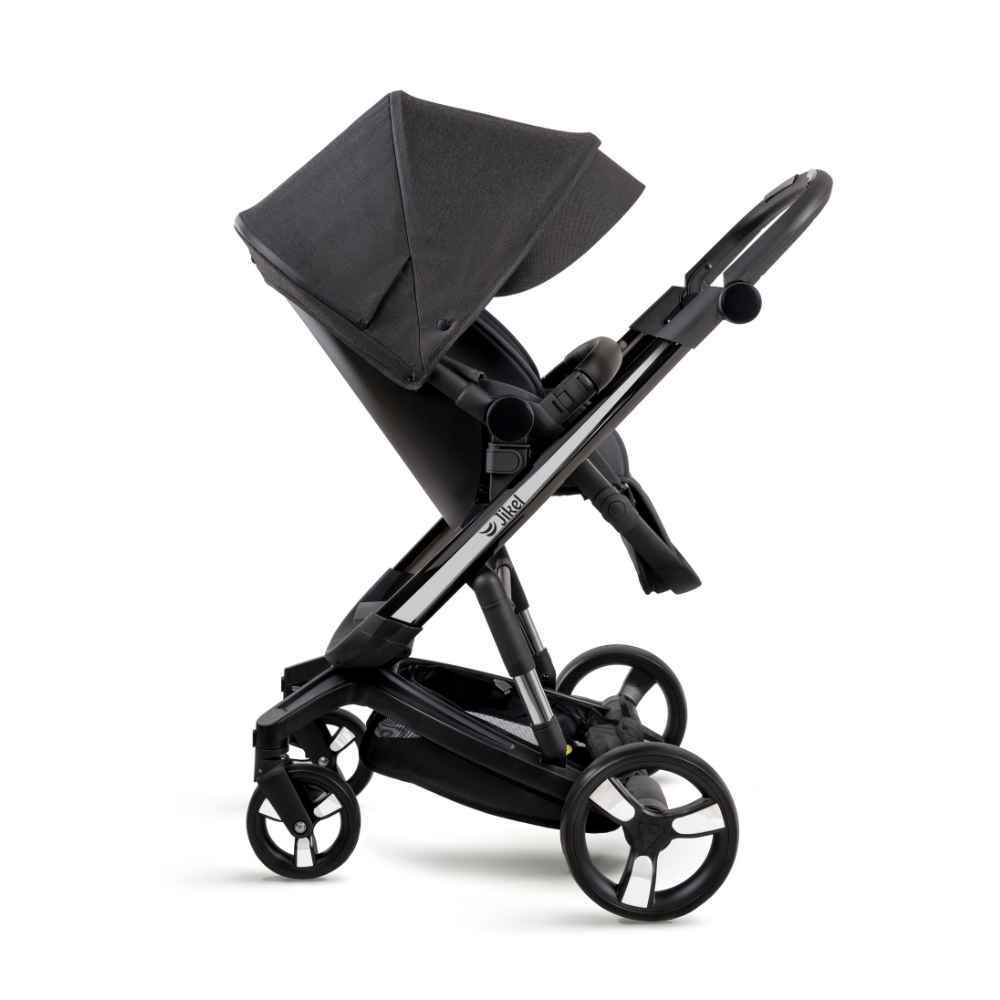 Jikel Diamond Electric Brake Headlights Wheels Carrycot Stroller