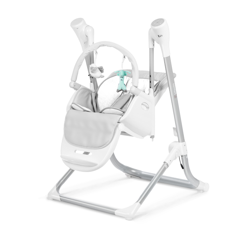 High chair top with swing